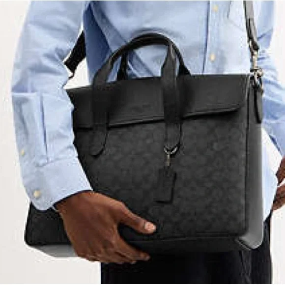 COACH Sullivan Portfolio Brief in Signature Canvas C9873. Great condition! - Picture 1 of 11